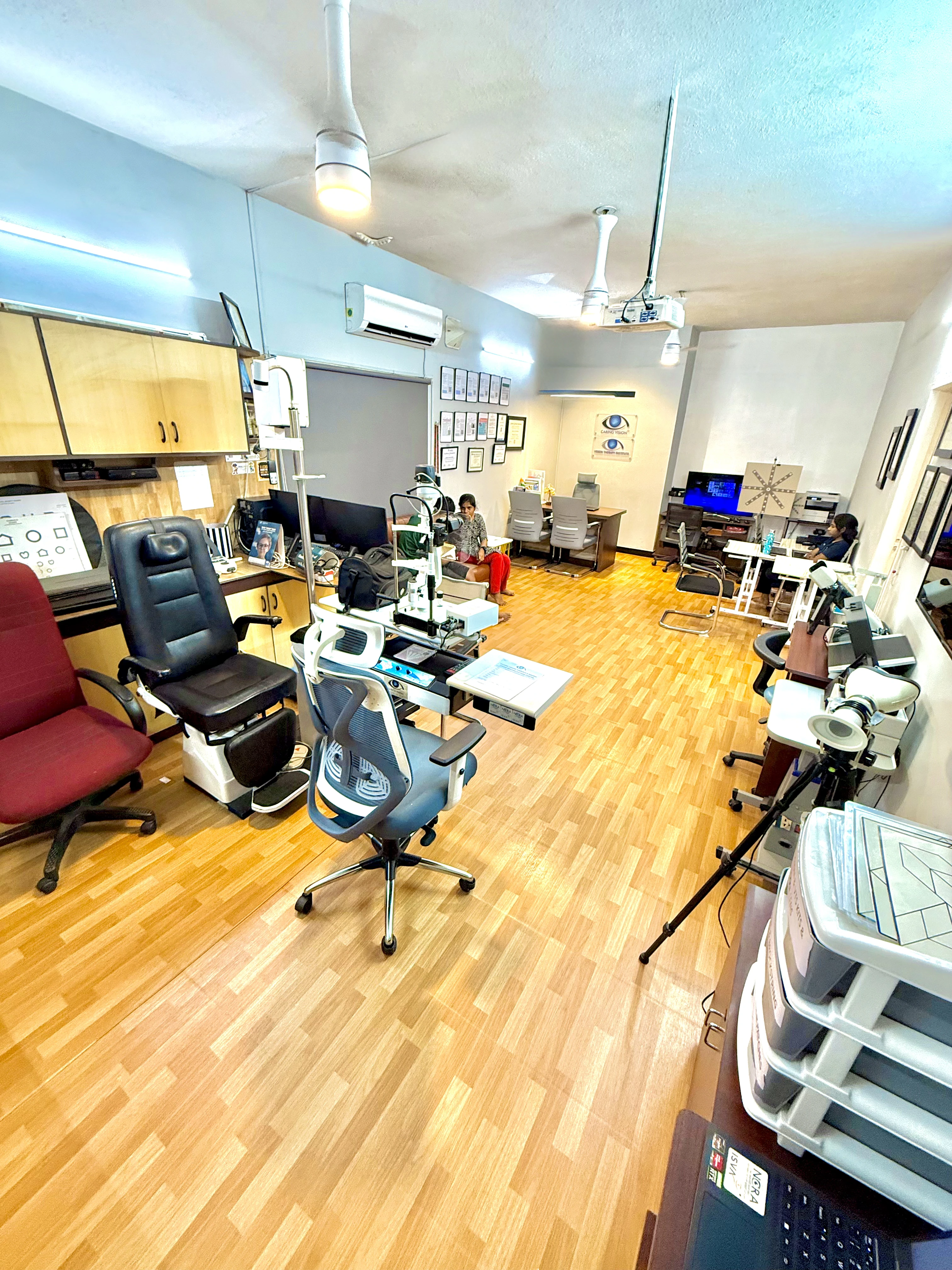 Full view of the clinical floor at Caring Vision Therapy, Ashok Nagar