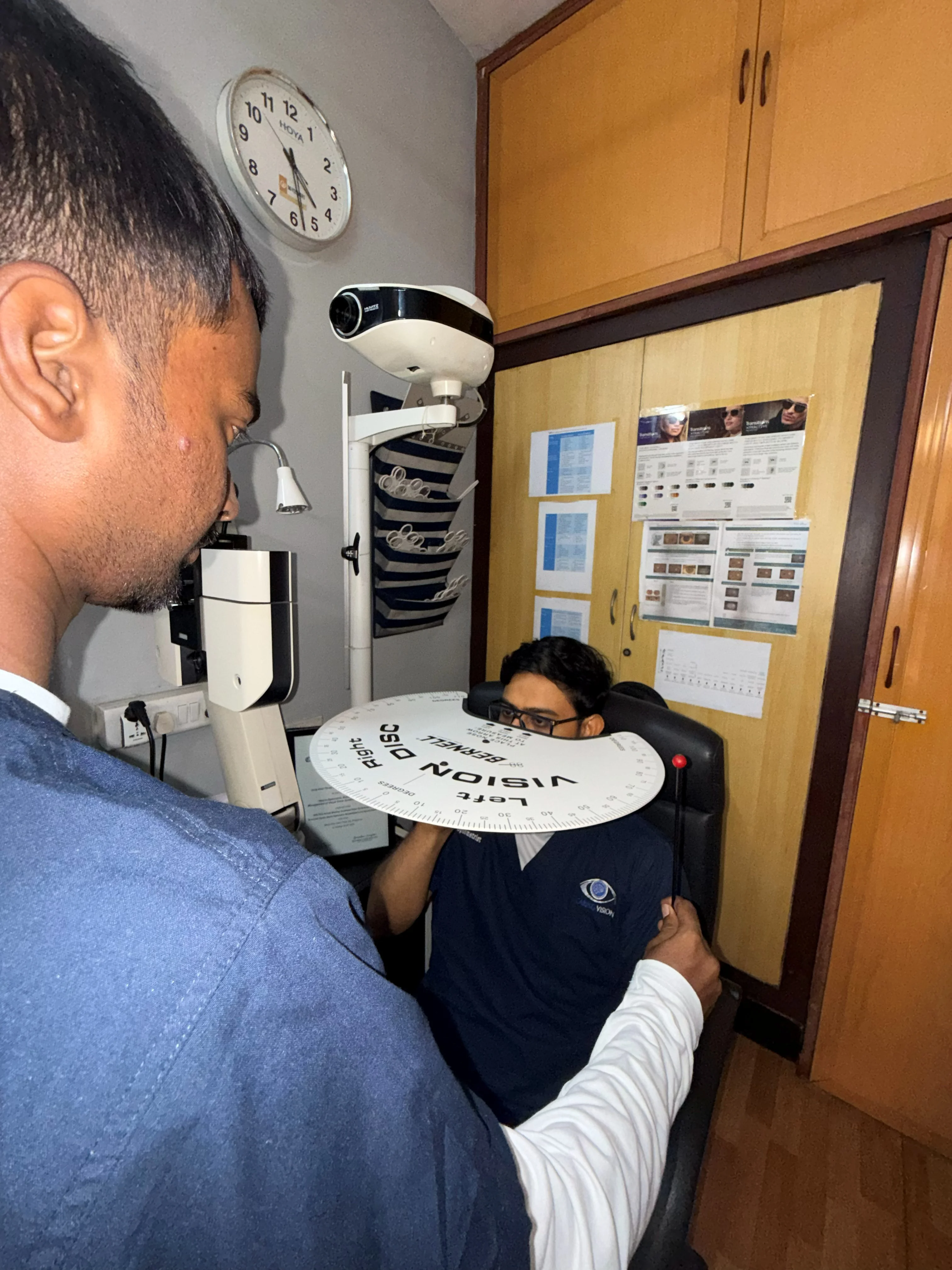 Branded vision care disc at Caring Vision Therapy, Ashok Nagar