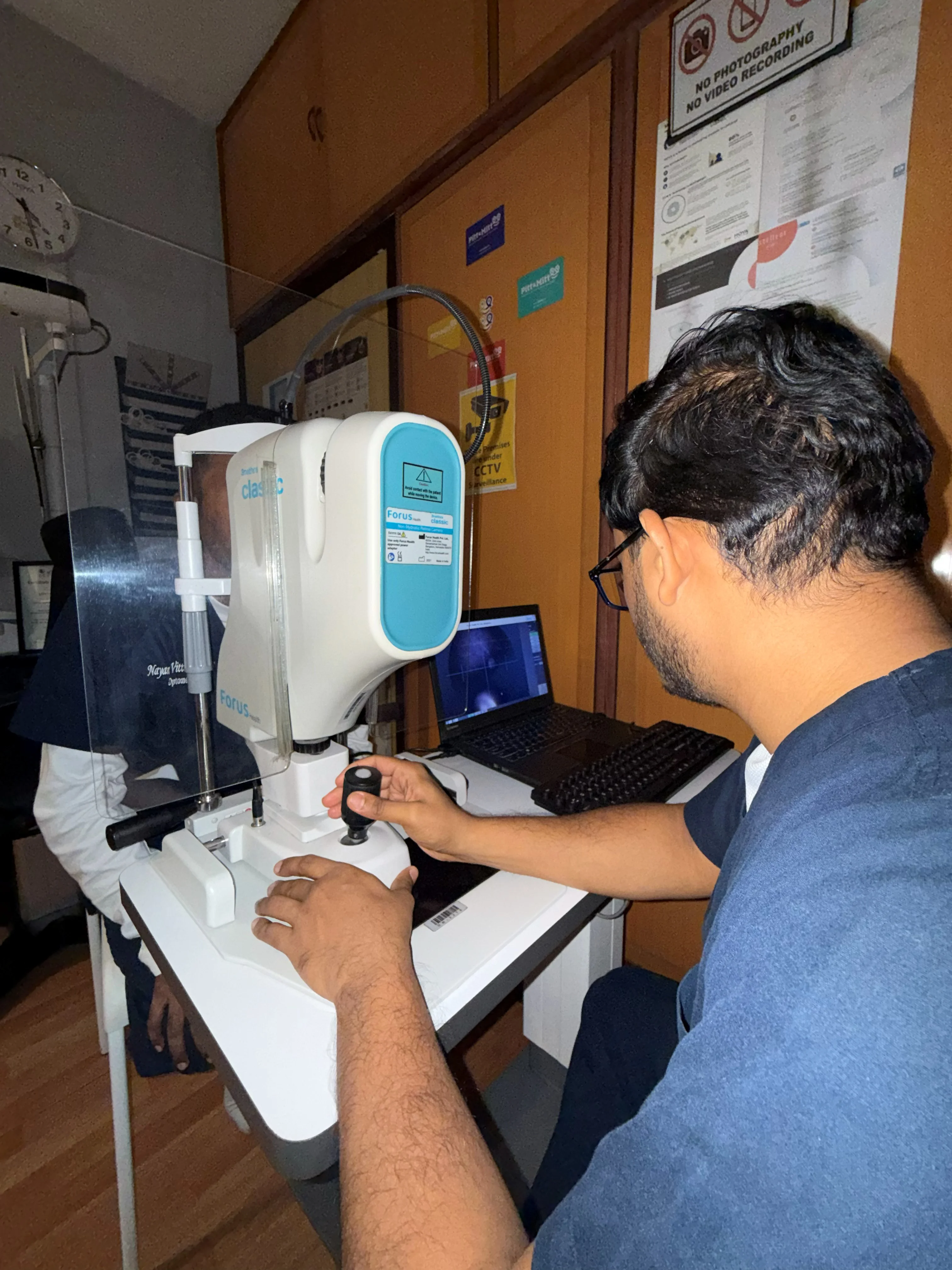 Diagnostic consultation session at Caring Vision Therapy clinic, Chennai