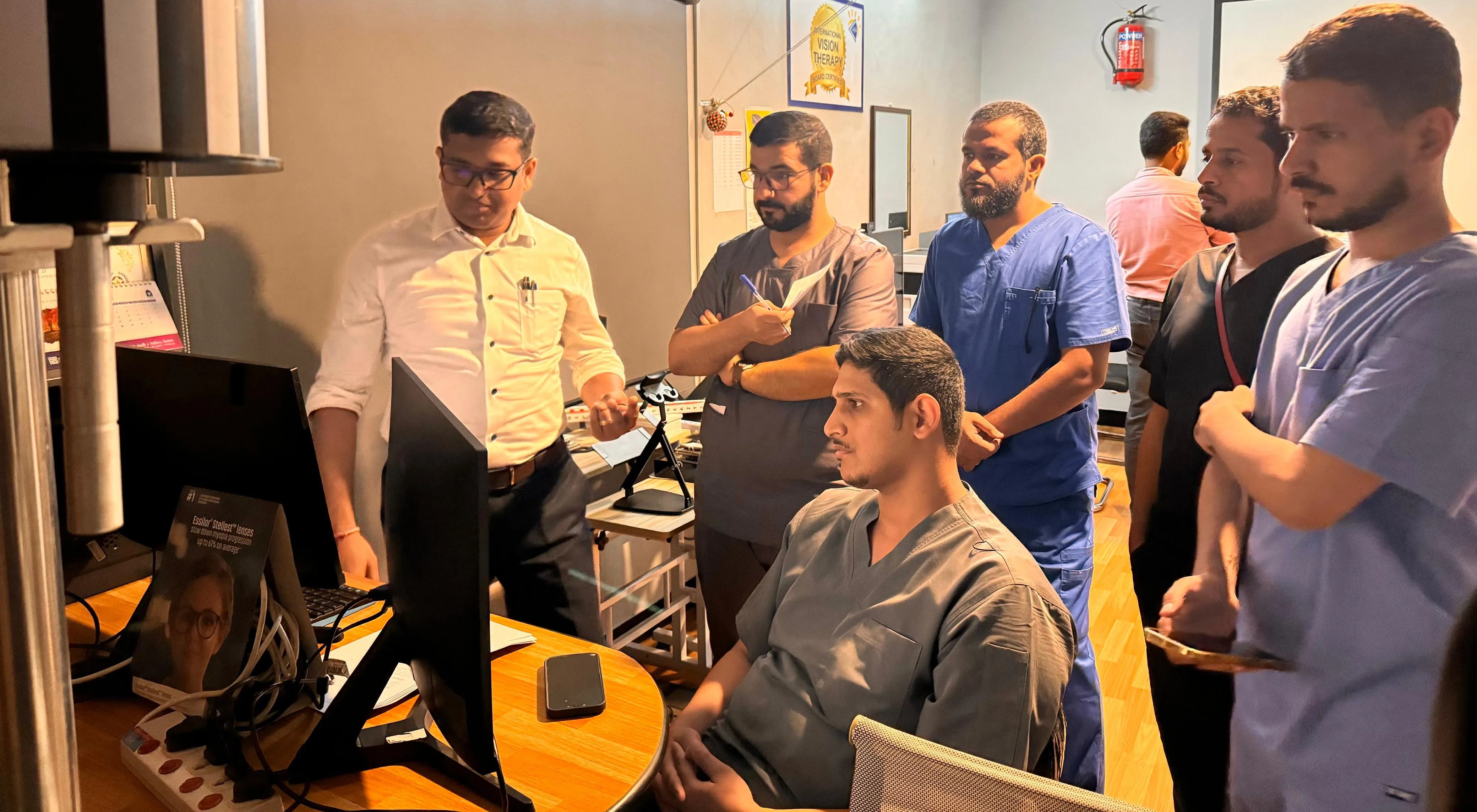 Faculty teaching a live Optometry Training session at Vision Therapy Institute